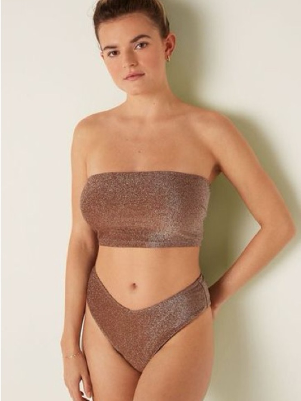 Victoria's Secret Shimmery Cappuccino Brown Two-Piece Bikini